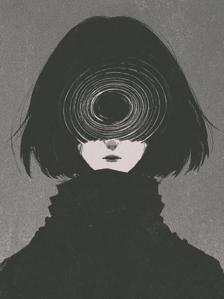 Surreal Girl Portrait Print. poster detail