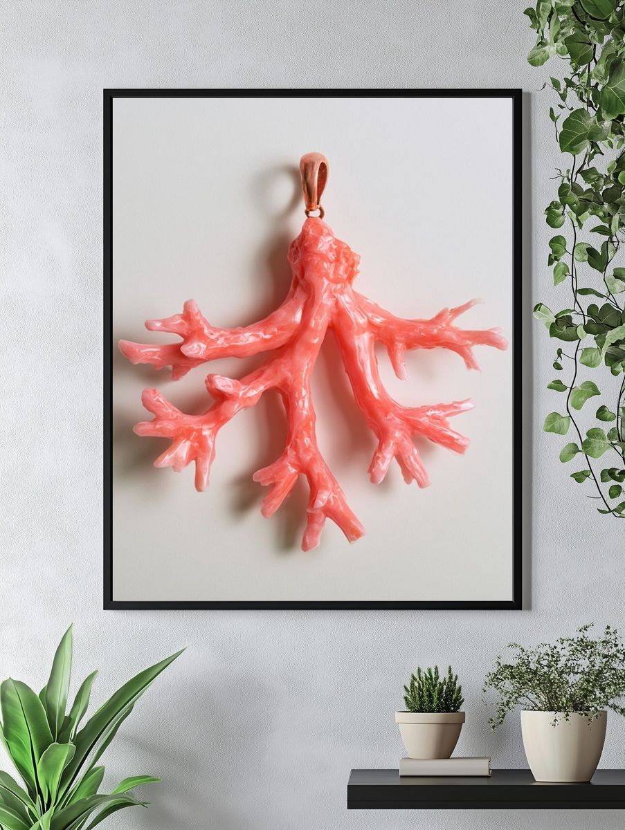 Coral Branch Sculpture Print. — room view 4