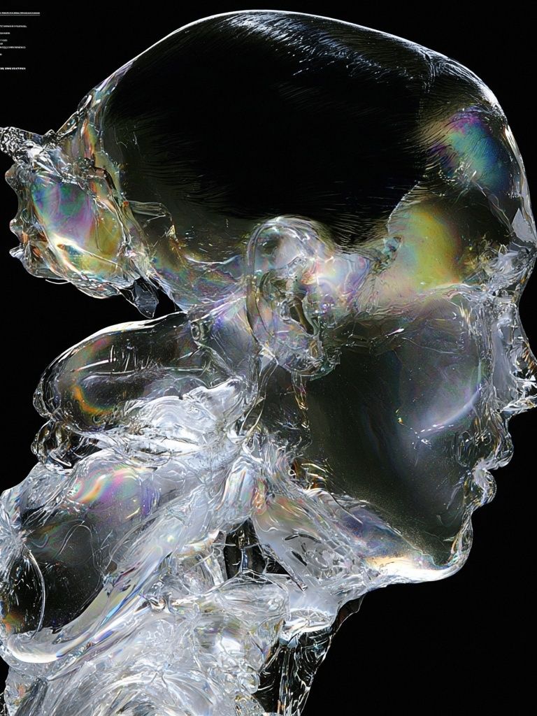 Crystal Skull Abstract Print. poster detail