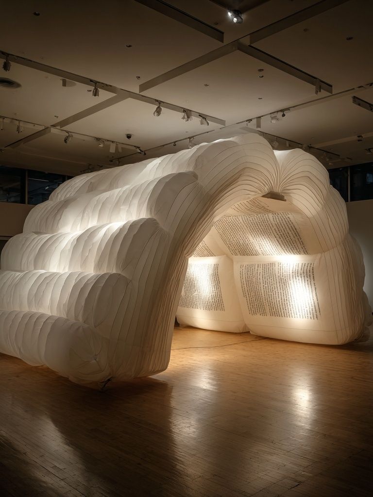 Inflatable Arch Installation Contemporary Print. poster detail