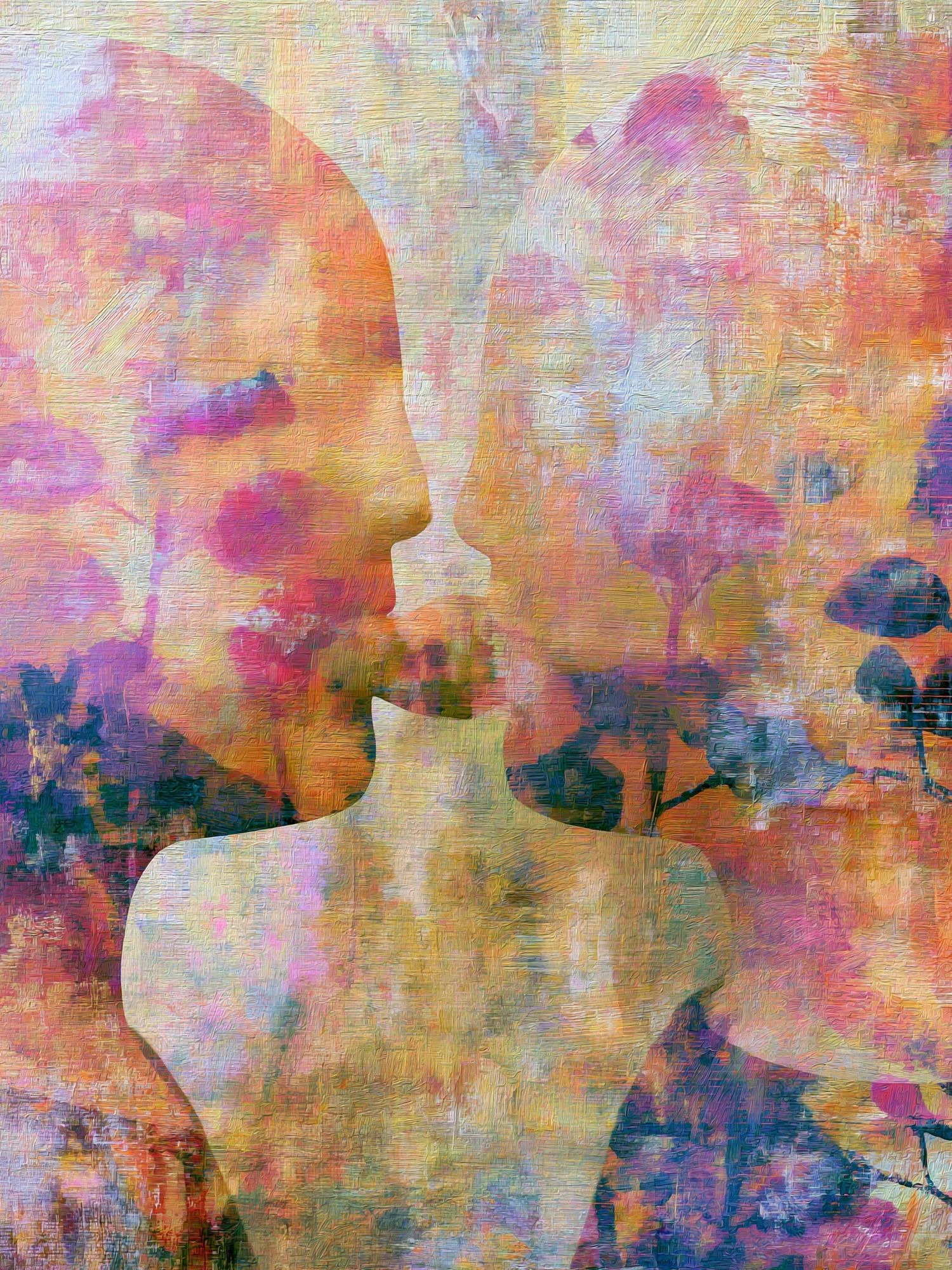 Abstract Faces Colorful Poster. poster detail