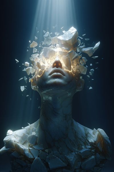 Shattered Vision Surrealism Poster. poster print