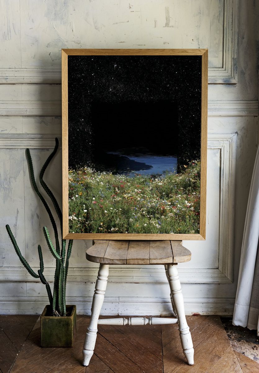 Starry Meadow Dreamscape Print room preview