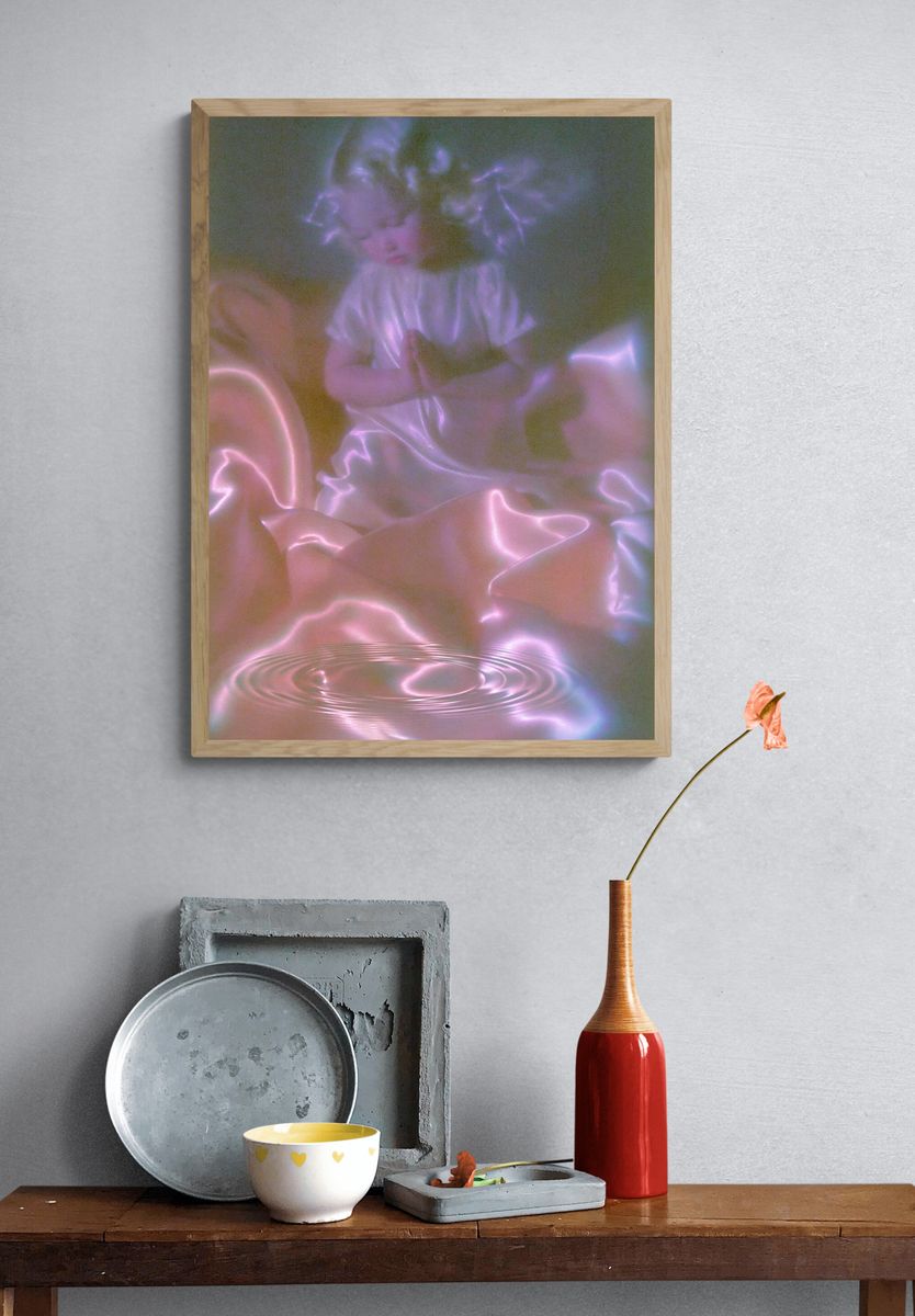 Dreamy Doll Surrealism Print. — room view 3