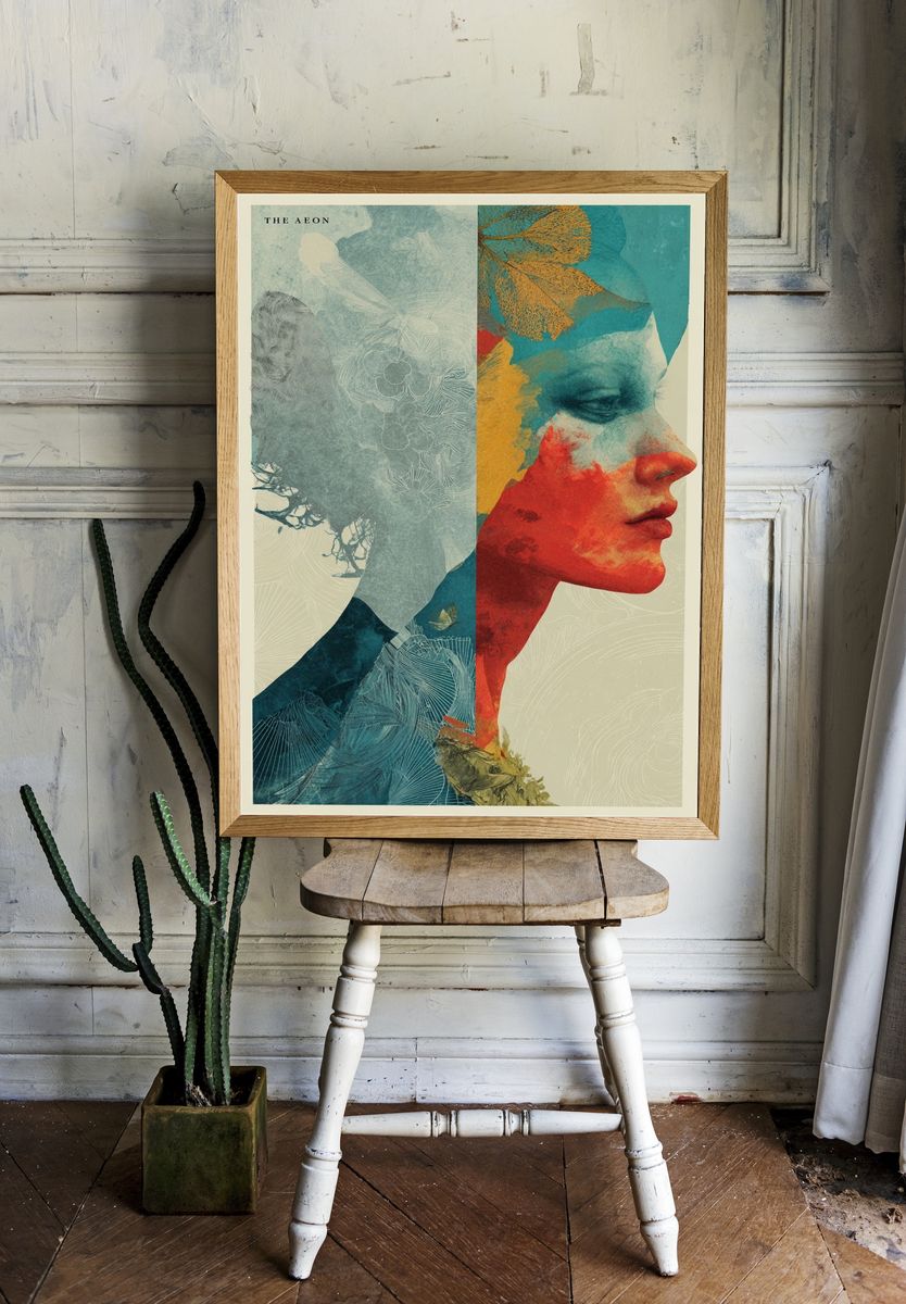 The Aeon Surreal Portrait Poster room preview