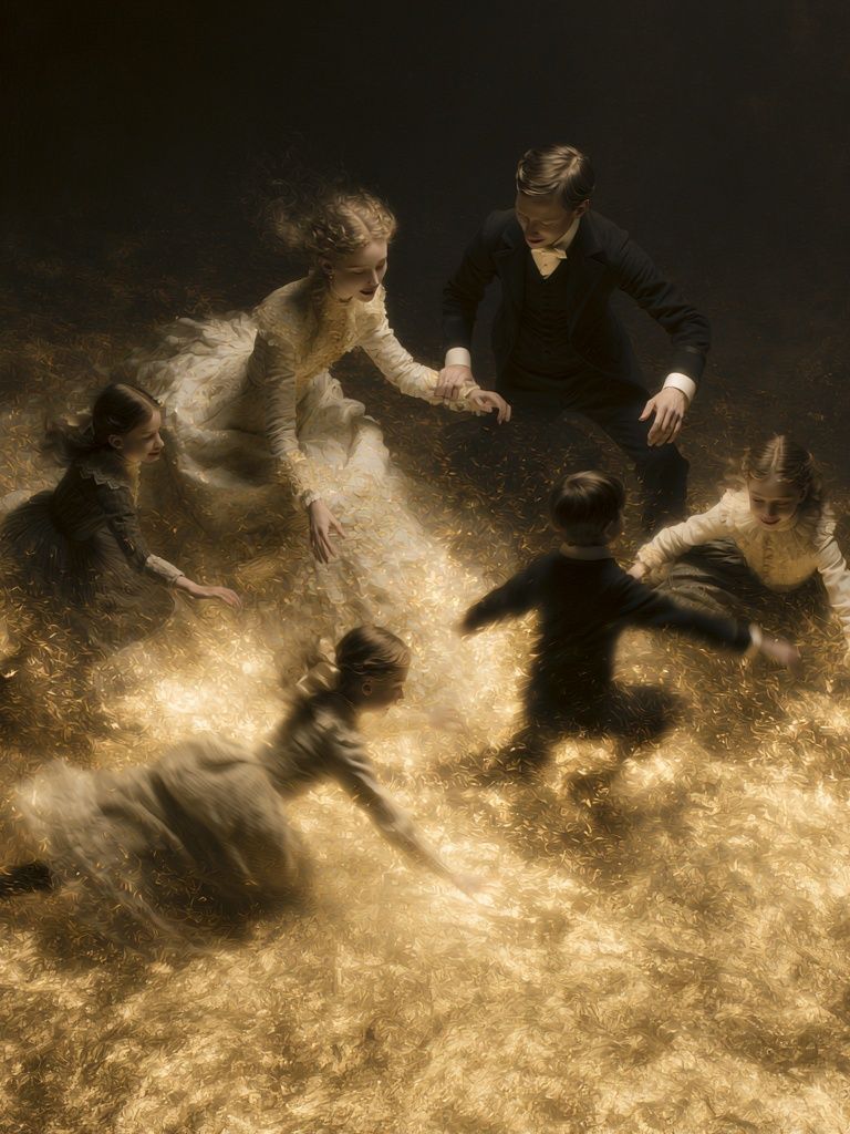 Golden Dance Circle Fine-Art Print. poster detail