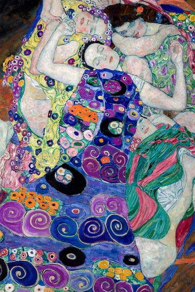 Virgin iPhone wallpaper, Klimt art. poster print