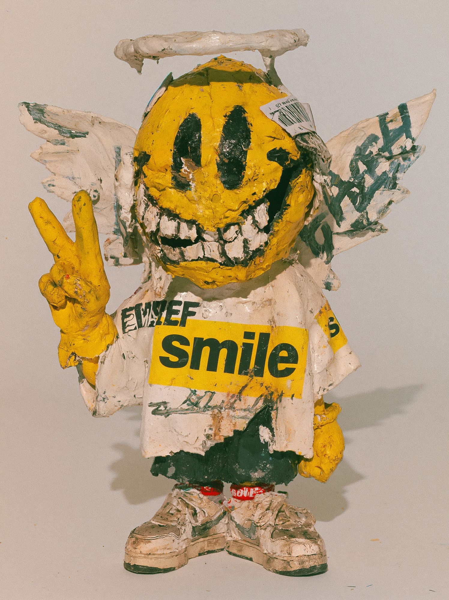 Smiling Figure Collage Print. poster detail
