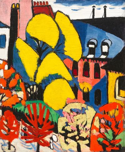 Trees (ca.1912–1914) painting high resolution. poster print