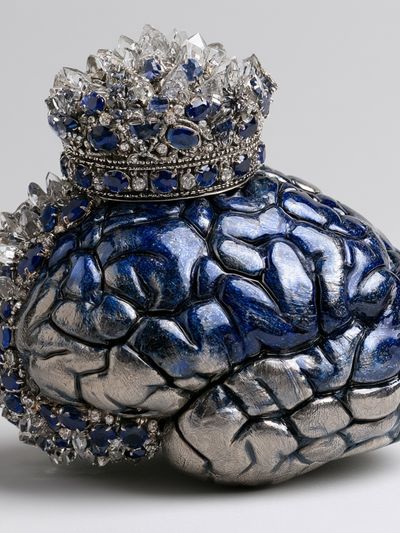 Jeweled Brain Sculpture Print.