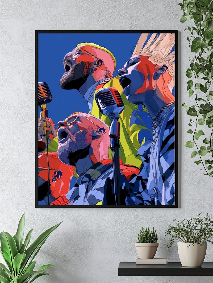 Singing Voices Pop-Art Poster. — room view 4