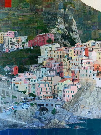 Cinque Terre Coastal Village Print. poster