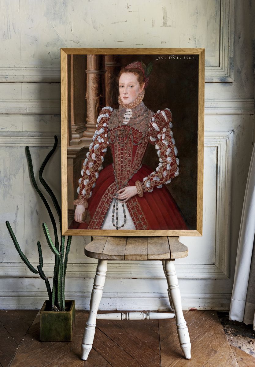 Elizabeth I Portrait Renaissance Print. — room view 1