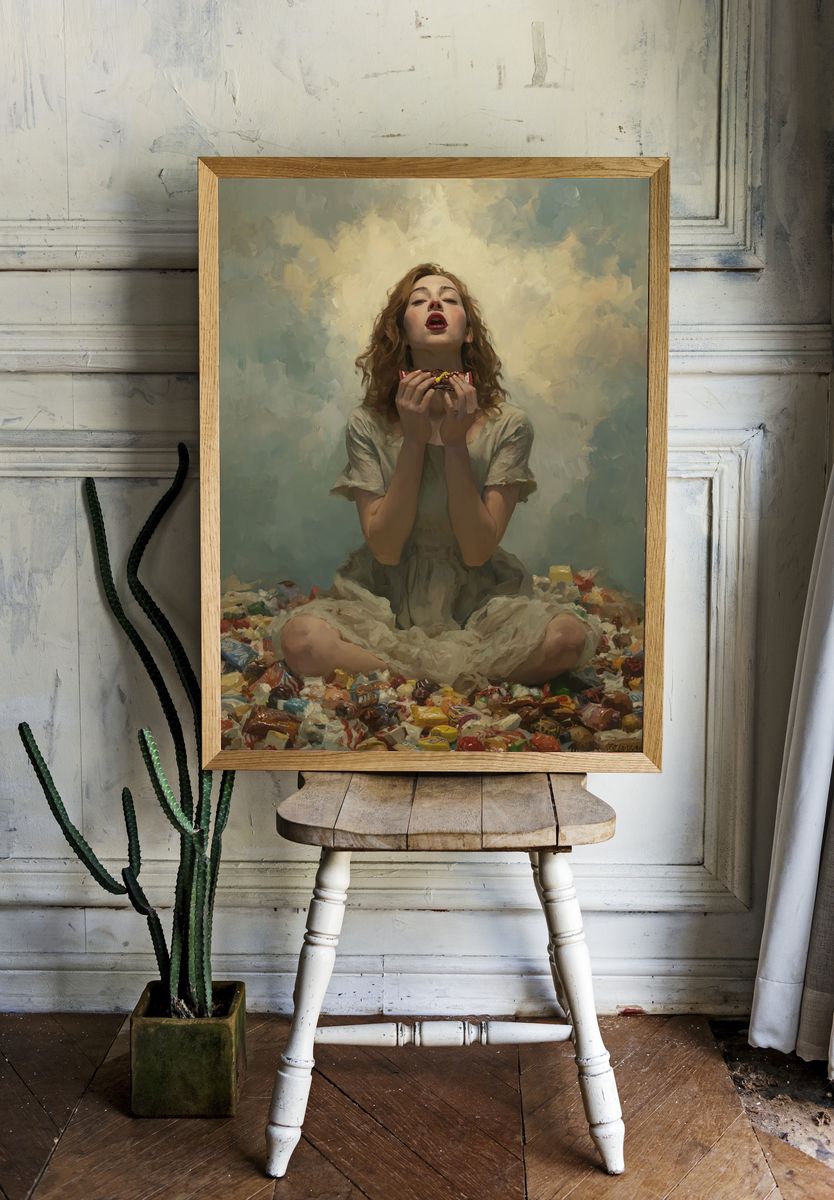 Candy Reverie Contemporary Print room preview