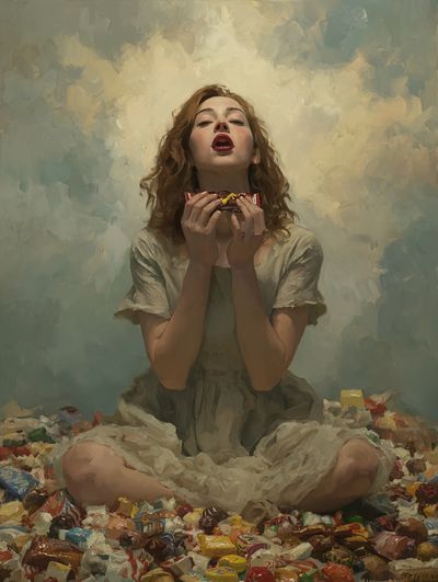 Candy Reverie Contemporary Print. poster print