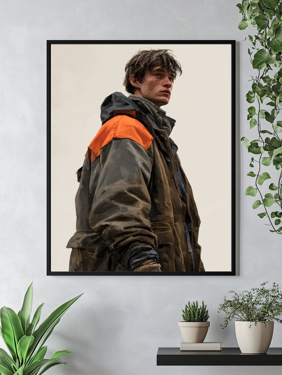 Rainy Street Portrait Poster. — room view 4