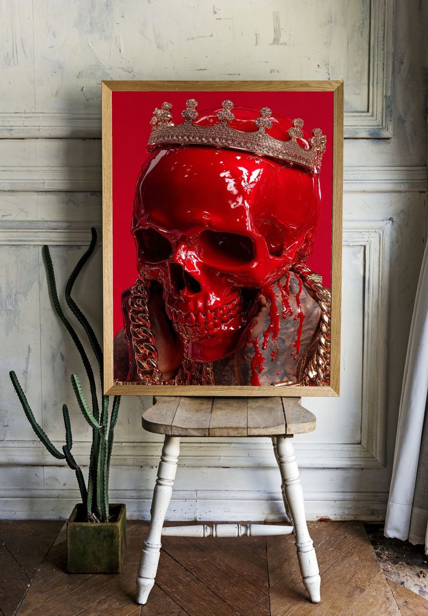 Red Skull Crown Poster. — room view 1