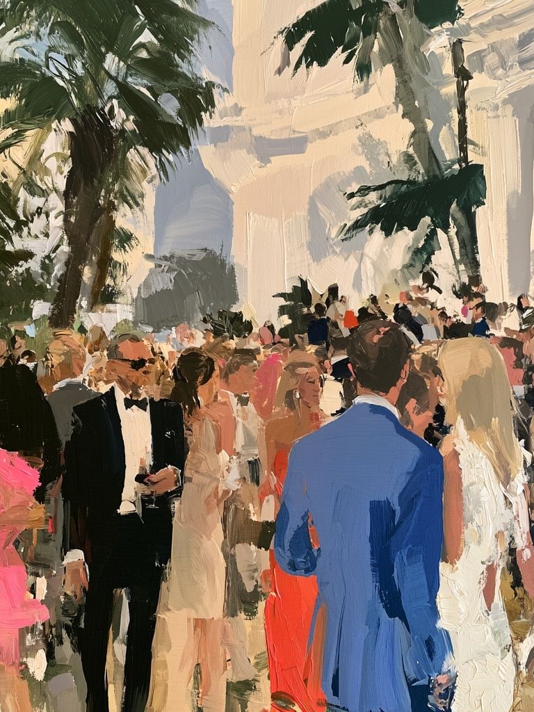 Palm Garden Gala Fine-Art Print. poster — fine-art art