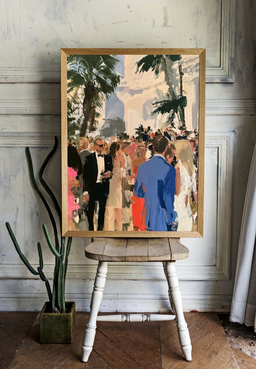 Palm Garden Gala Fine-Art Print. — room view 1