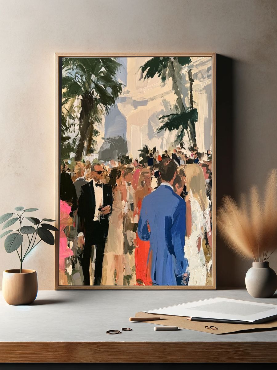 Palm Garden Gala Fine-Art Print. — room view 2