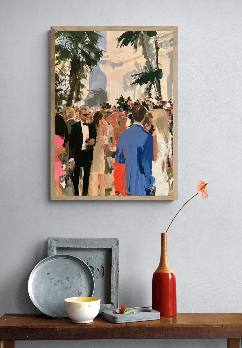 Palm Garden Gala Fine-Art Print. — room view 3