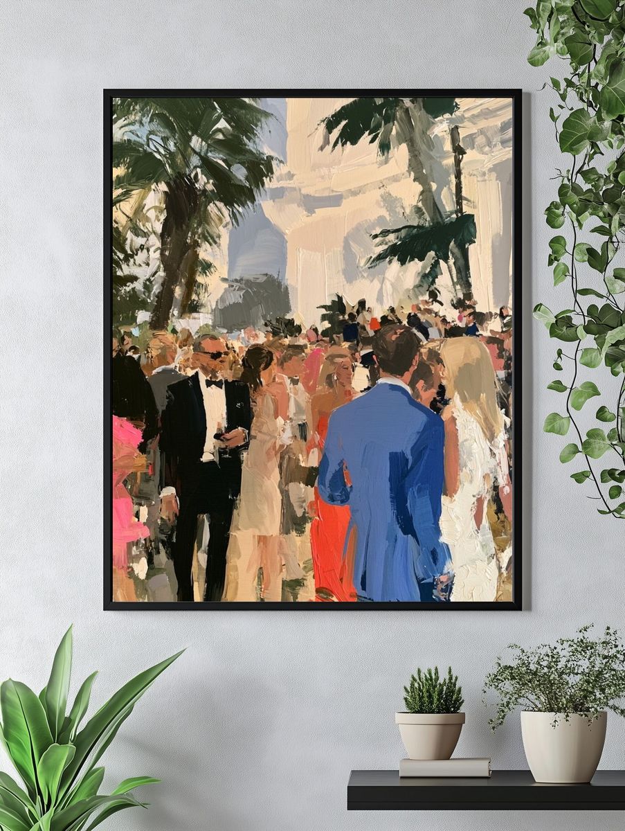 Palm Garden Gala Fine-Art Print. — room view 4