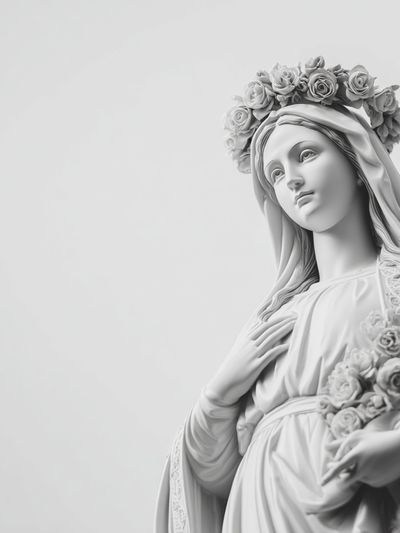 Floral Madonna Minimalist Print. poster print