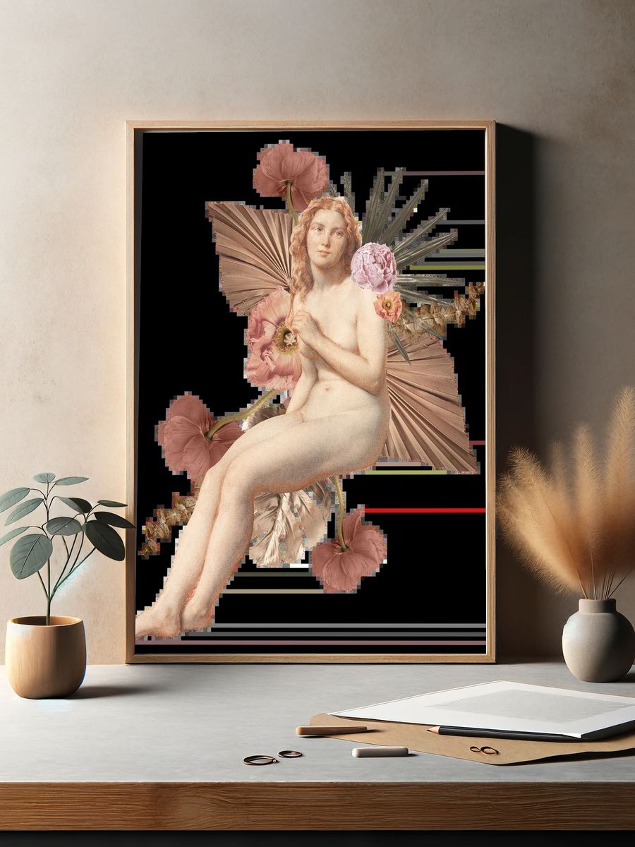 Surreal Aquarium Conversation Print. — room view 2