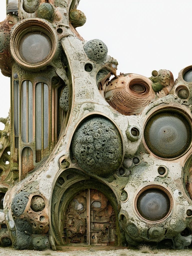 Organic Futuristic Structure Print. poster — fine-art art