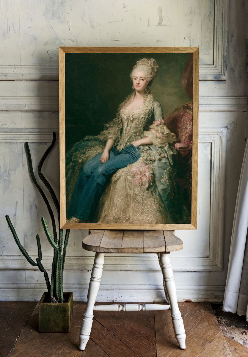 Marie Antoinette Surreal Portrait Print. — room view 1
