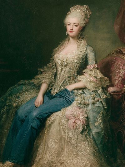 Marie Antoinette Surreal Portrait Print. poster print