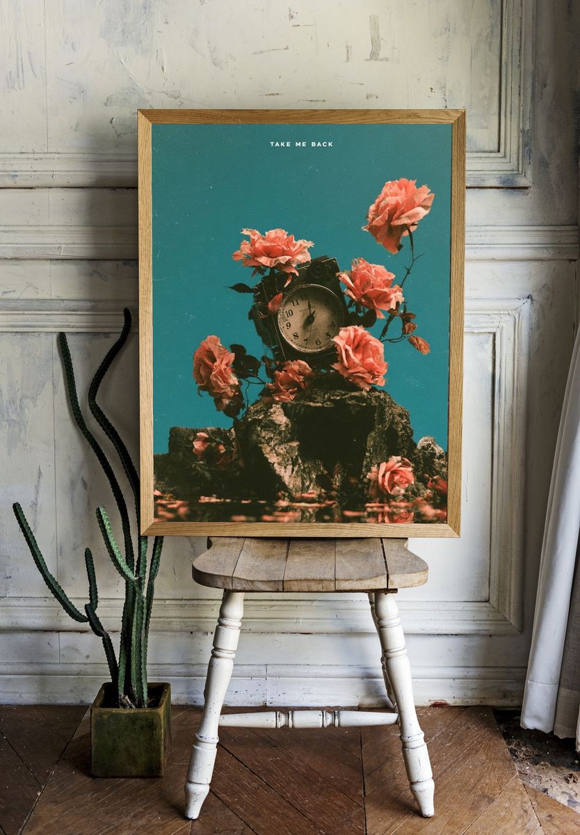 Take Me Back Surreal Floral Print. — room view 1