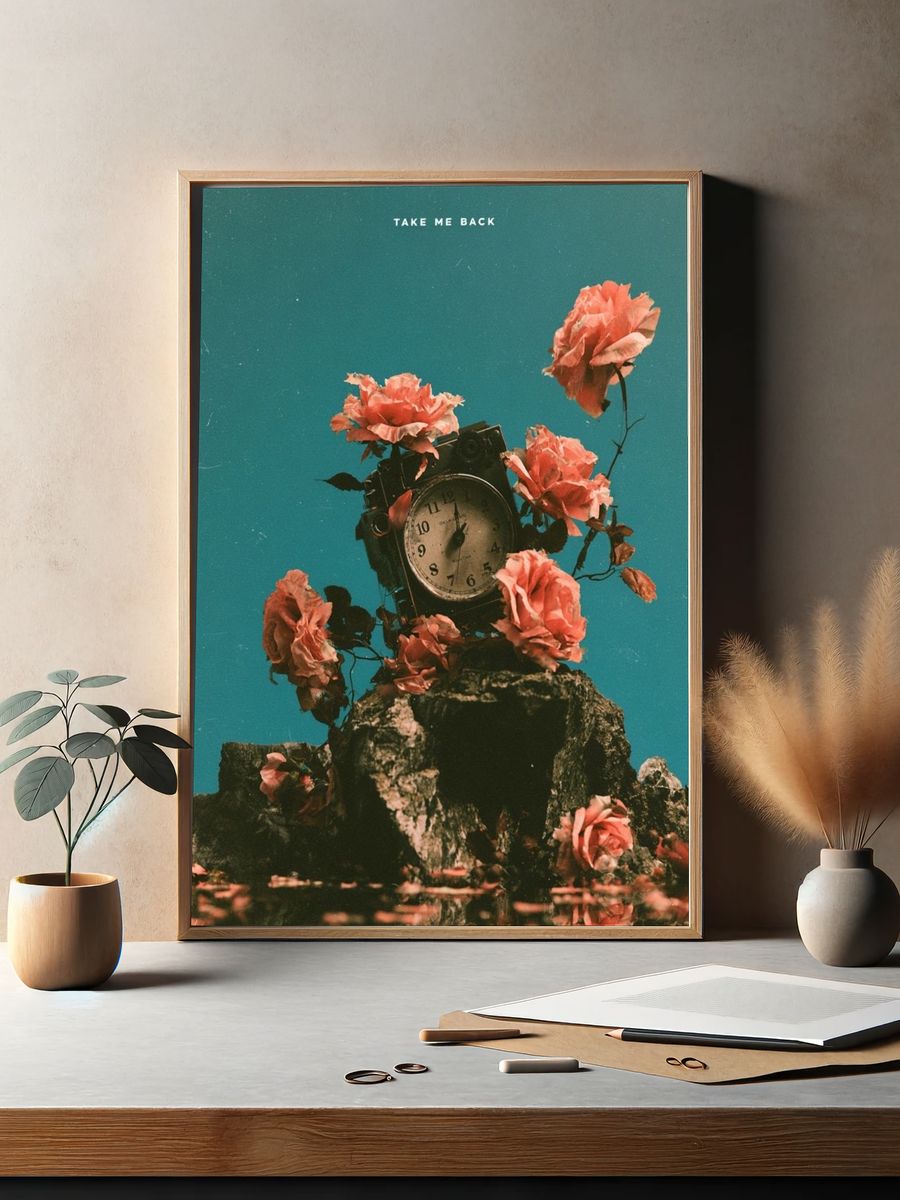 Take Me Back Surreal Floral Print. — room view 2