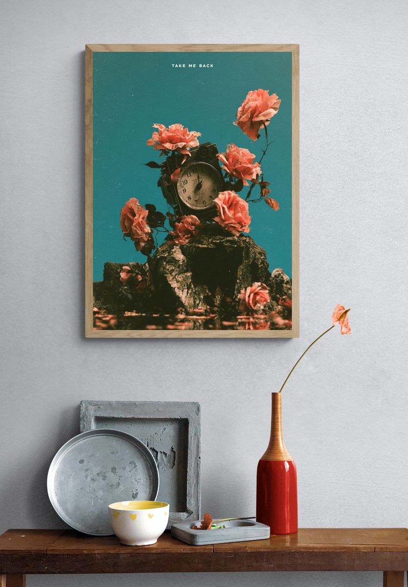 Take Me Back Surreal Floral Print. — room view 3