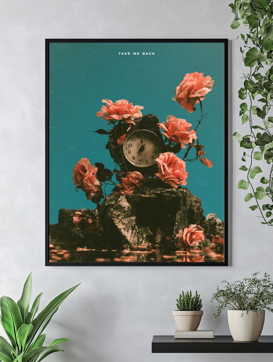 Take Me Back Surreal Floral Print. — room view 4