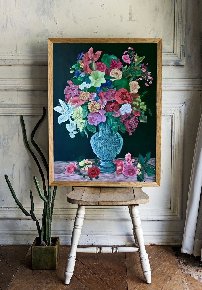 Floral Still Life — Fine-Art Print. room preview