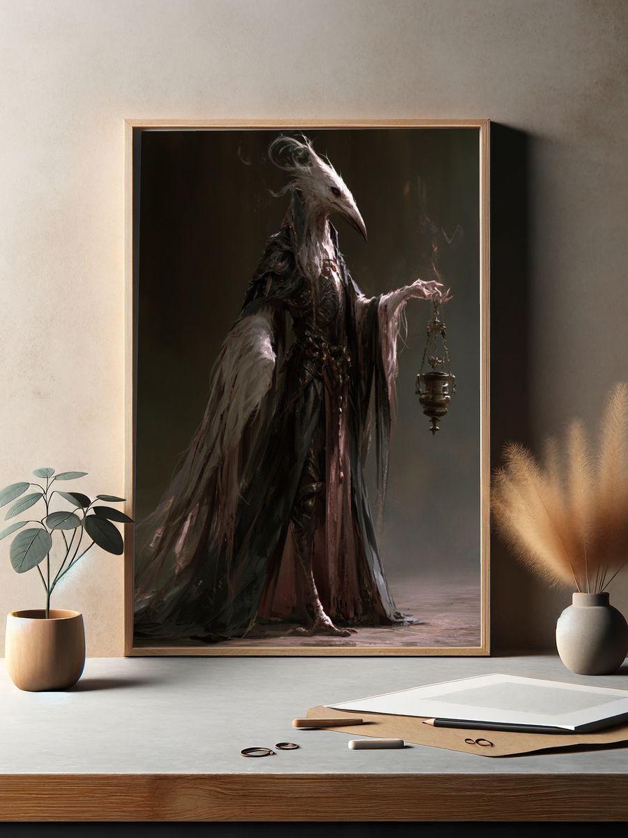 Plague Bird Ritual Poster. — room view 2