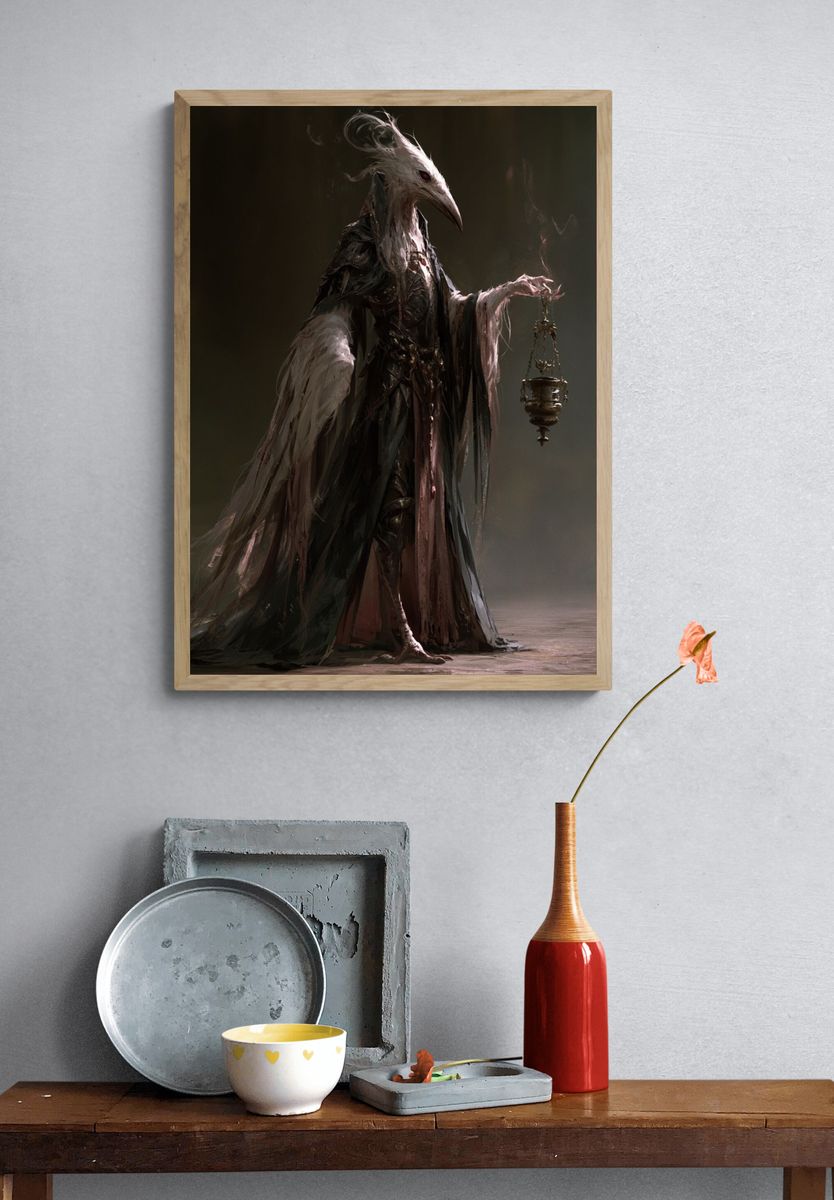 Plague Bird Ritual Poster. — room view 3
