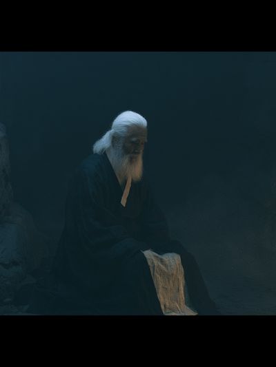 Mystic Elder in Cave Poster. poster