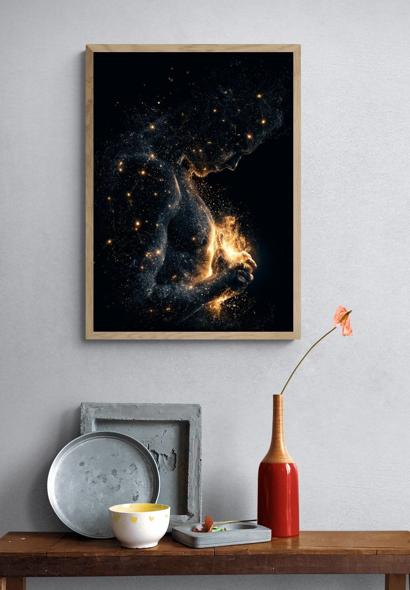Cosmic Figure Fine-Art Print. — room view 3