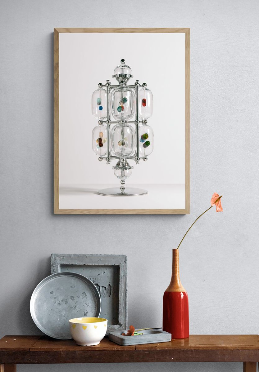 Glass Capsule Sculpture Poster. — room view 3
