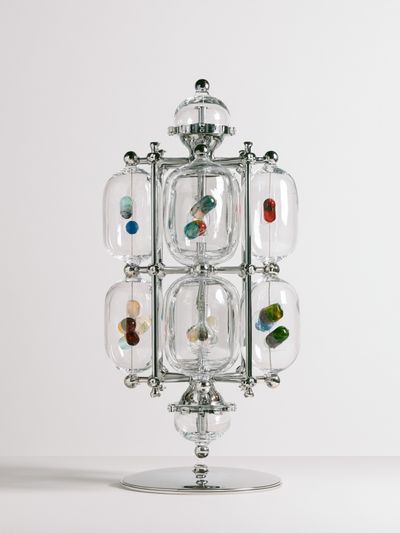 Glass Capsule Sculpture Poster.