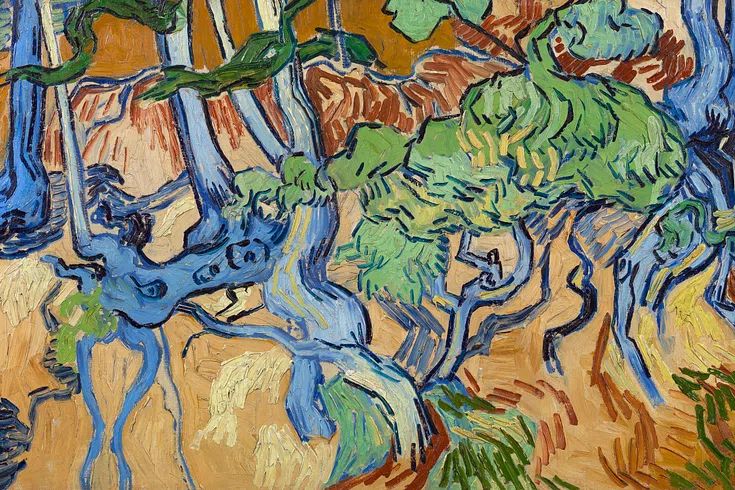 Vincent van Gogh 's Tree. poster detail