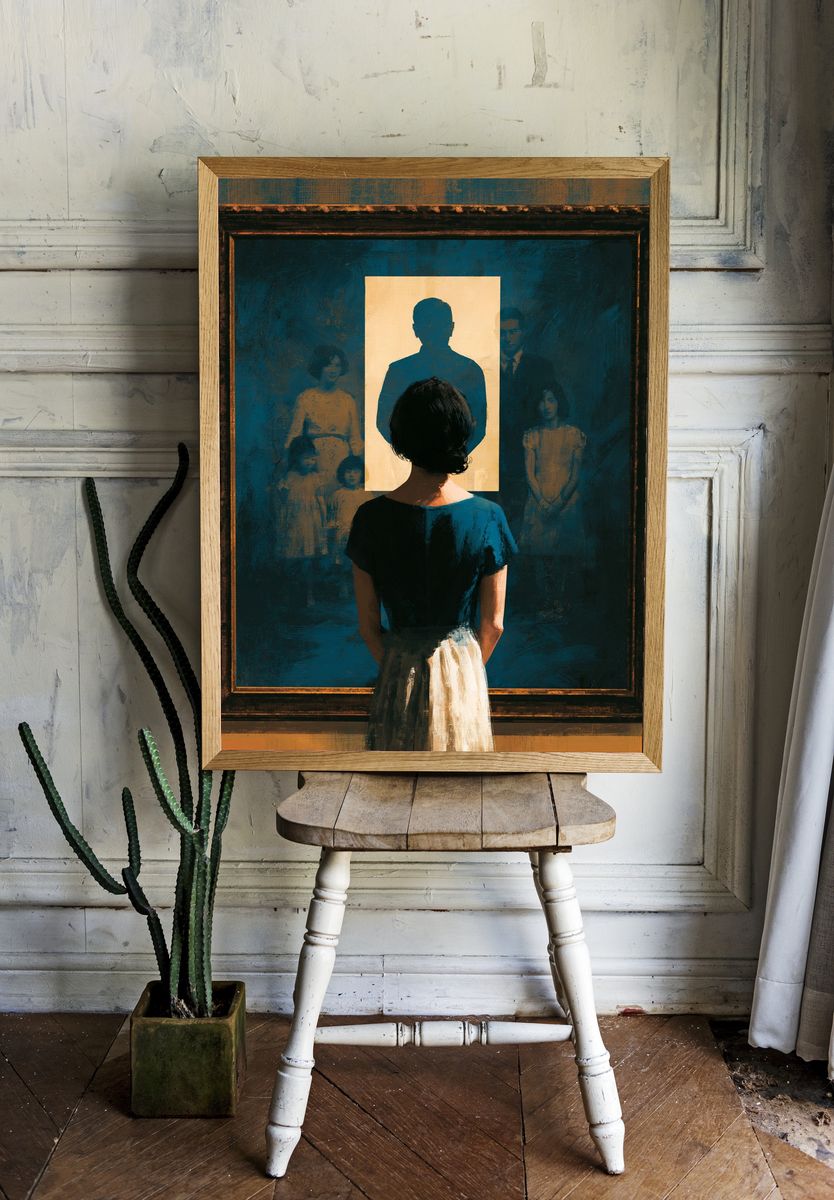 Museum Reflection Portrait Print. — room view 1