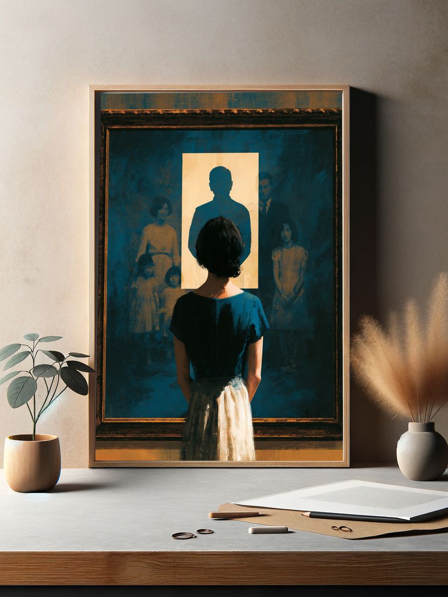 Museum Reflection Portrait Print. — room view 2