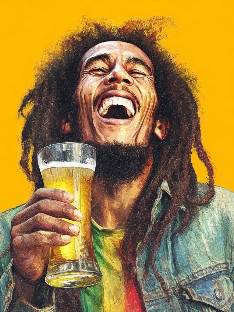 Bob Marley Celebration Portrait Poster. poster — fine-art art