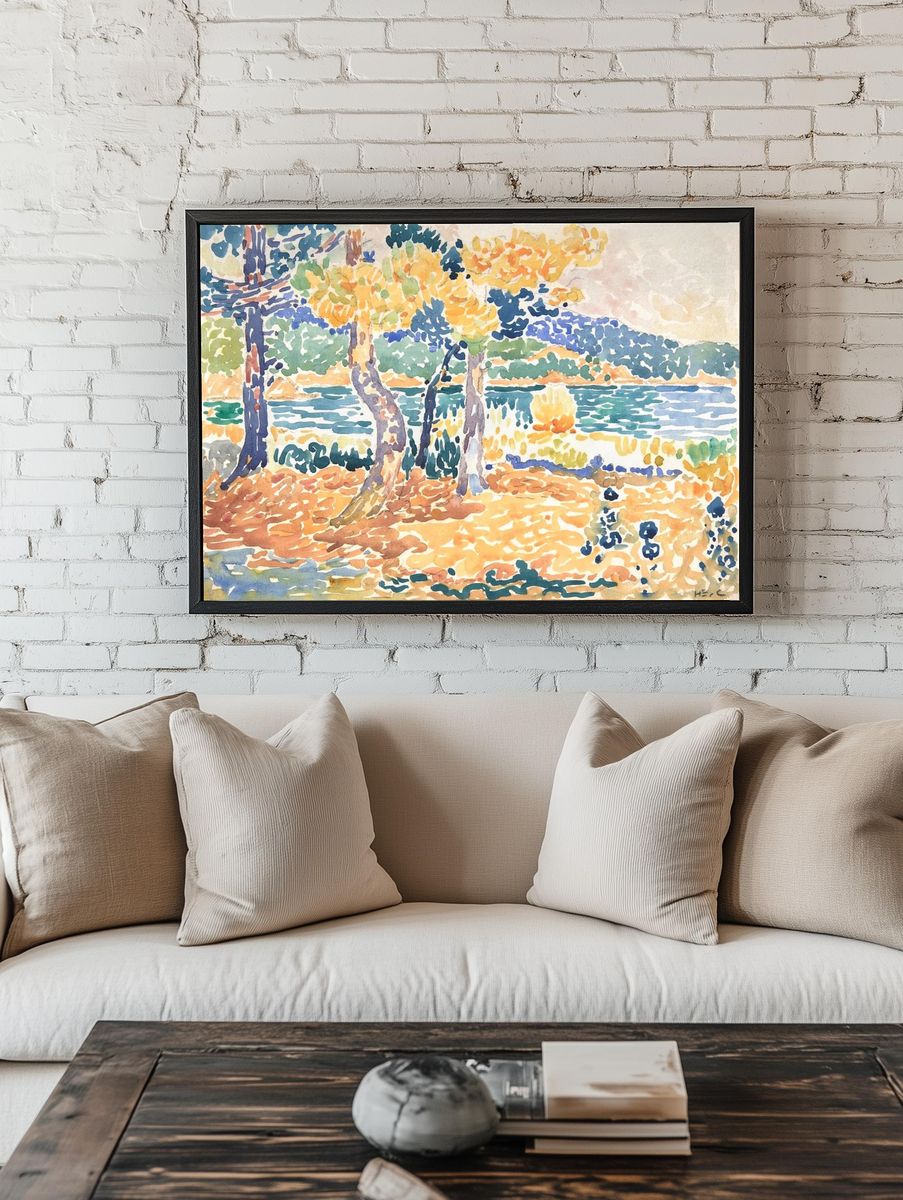 Pines Coastline (1856–1910) painting high room preview