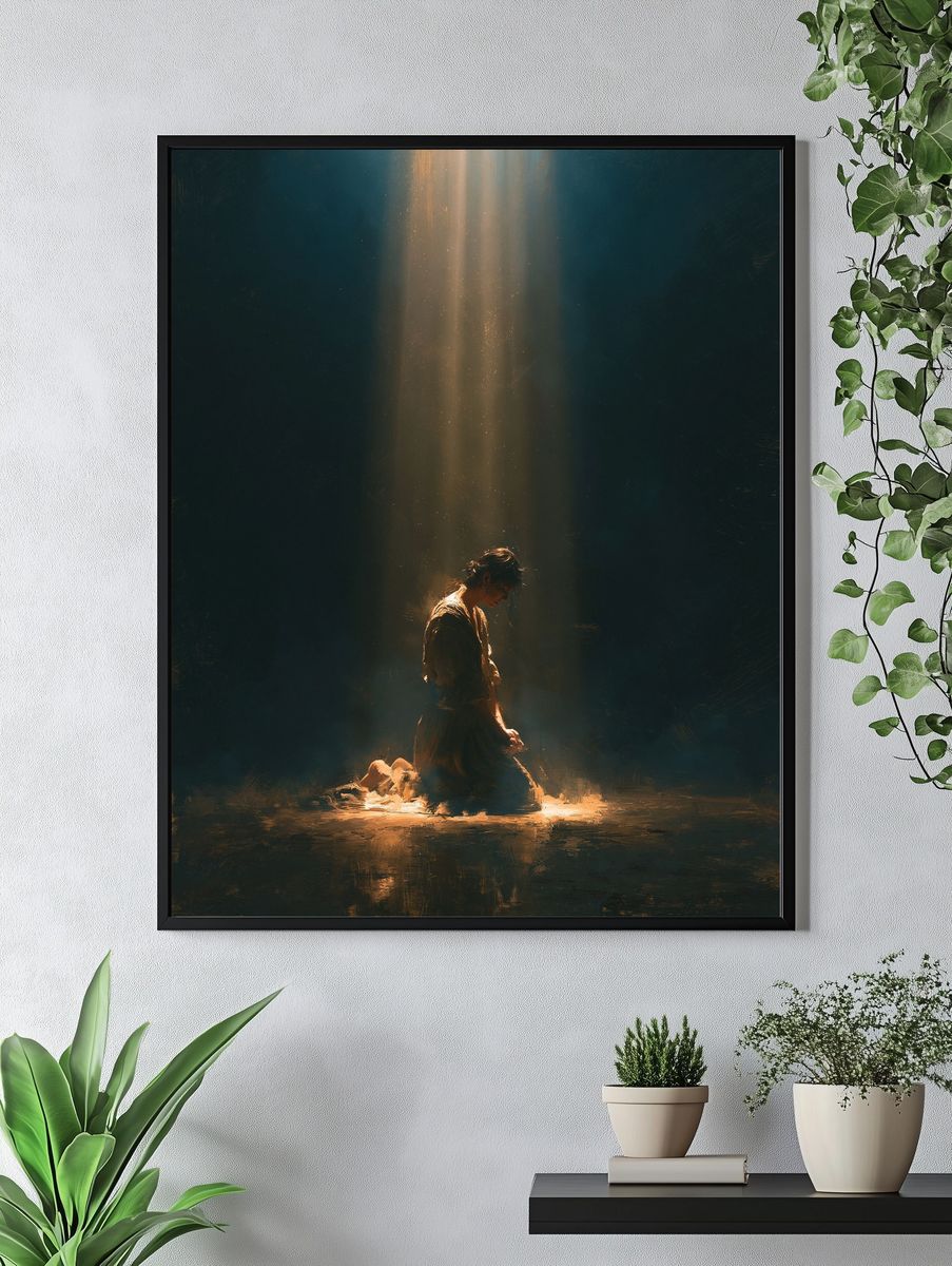 Solitary Figure in Light Poster. — room view 4