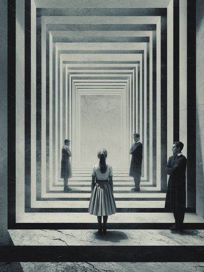 Surreal Corridor Fine-Art Print. poster