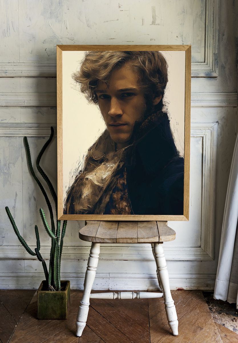 Brooding Portrait — Fine-Art Print. room preview